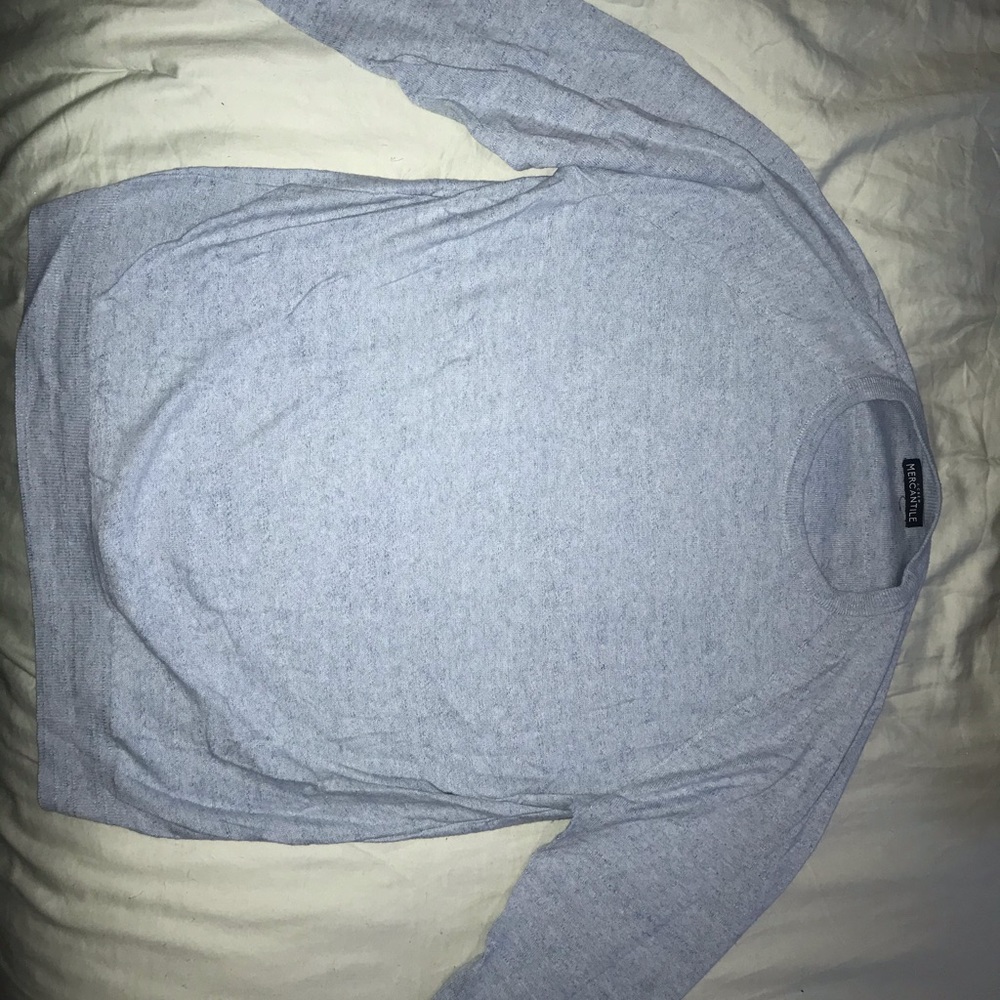 j crew large mercantile sweater blue